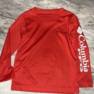 Columbia Kids' Bright Red Long Sleeve Tee